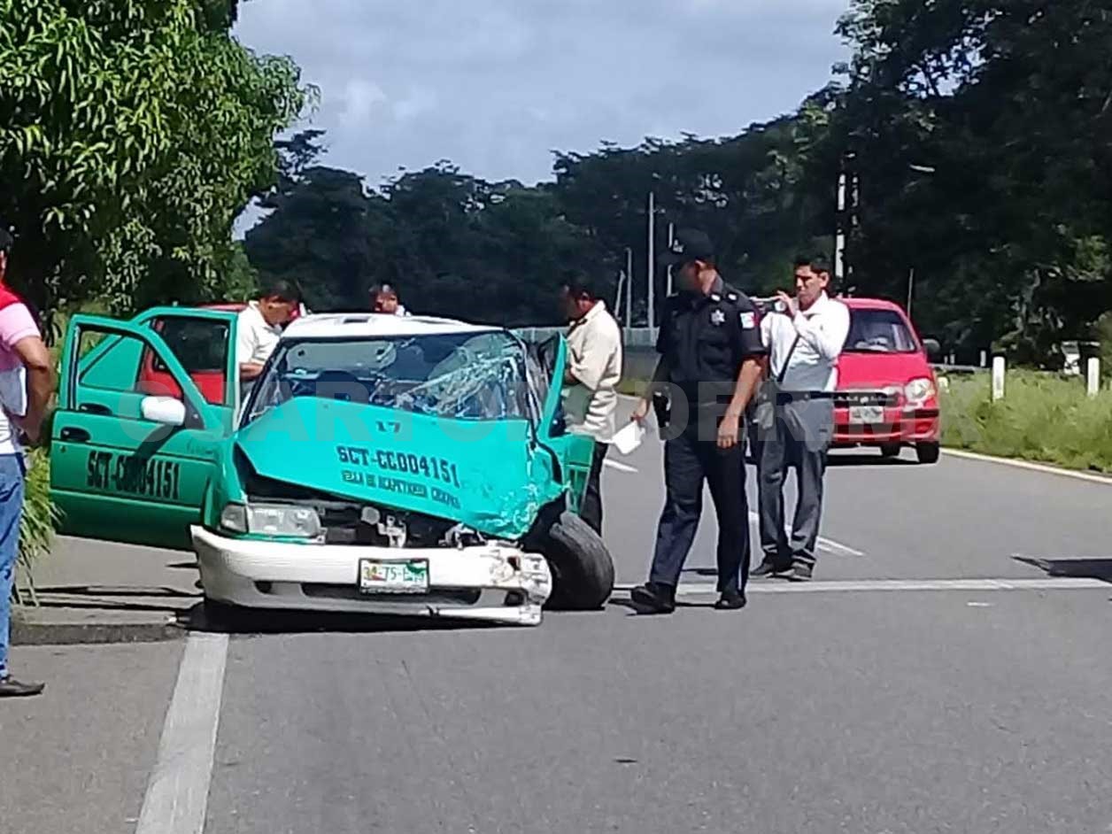 Cuatro heridos dejó aparatoso accidente