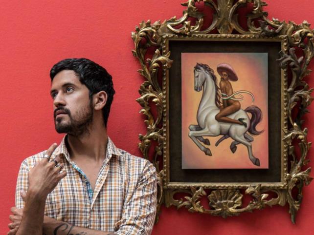 Fabián Cháirez expone junto a un Picasso