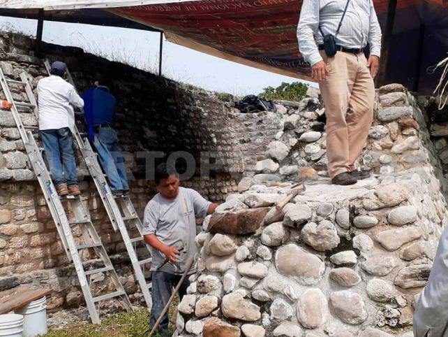 Reconstruyen zona arqueológica de Chiapa de Corzo