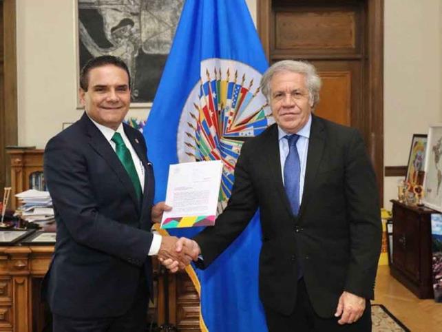 Aureoles Conejo eleva reclamo y alerta ante OEA