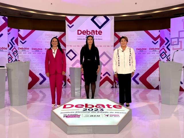 Así fue el segundo debate entre Delfina Gómez y Alejandra del Moral